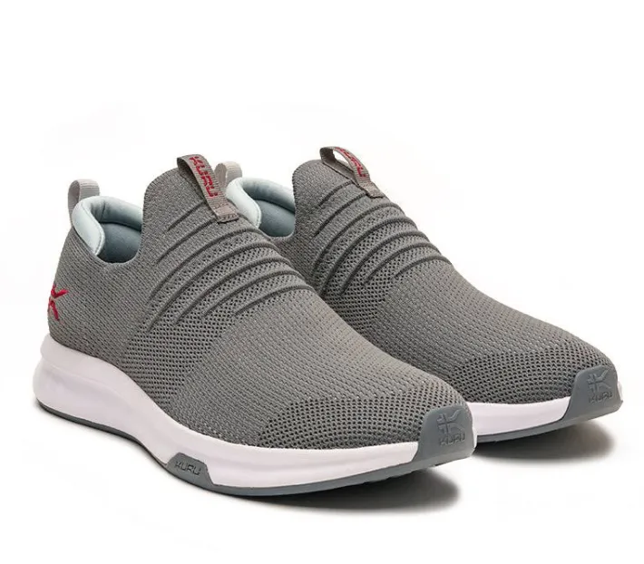 Sneakers|Slip-Ons>KURU Footwear ATOM Slip-On Cloudgray-cardinalred