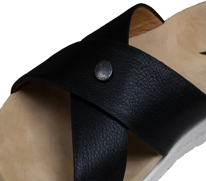 Sandals>KURU Footwear BREEZE Jetblack-white-gum
