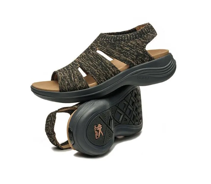 Sandals>KURU Footwear CODA Muse Knit Jetblack-sand
