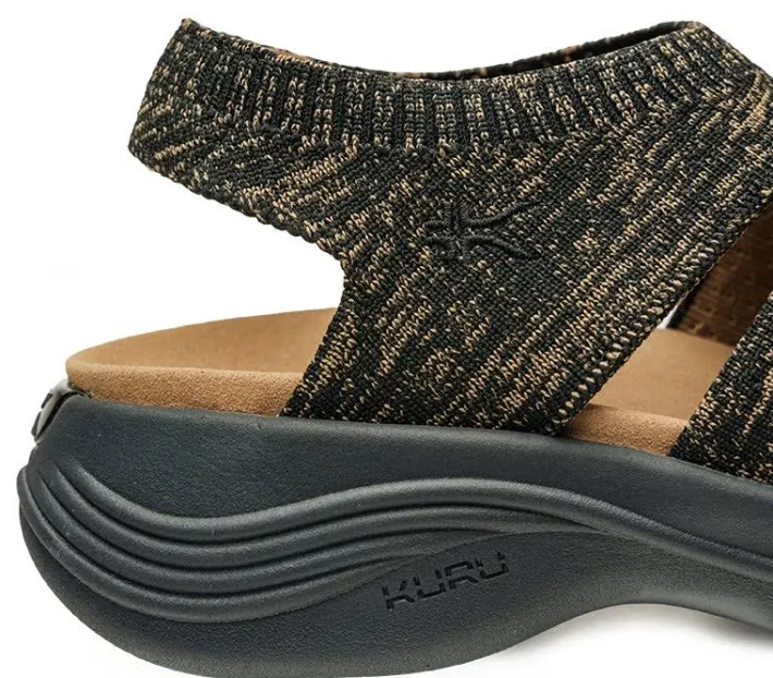 Sandals>KURU Footwear CODA Muse Knit Jetblack-sand