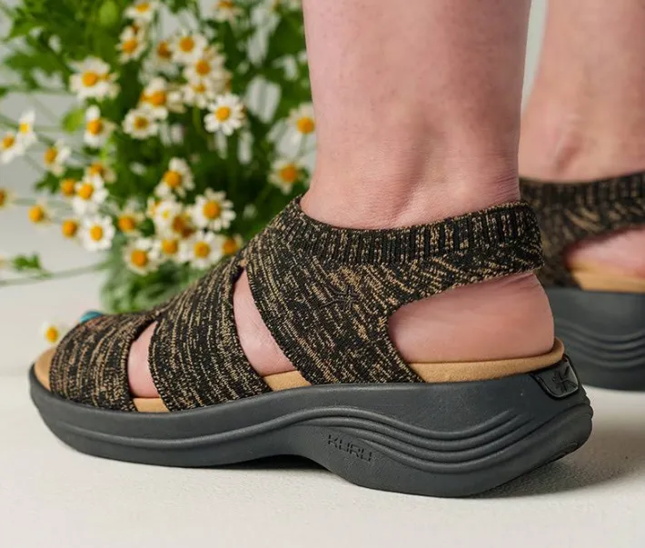 Sandals>KURU Footwear CODA Muse Knit Jetblack-sand