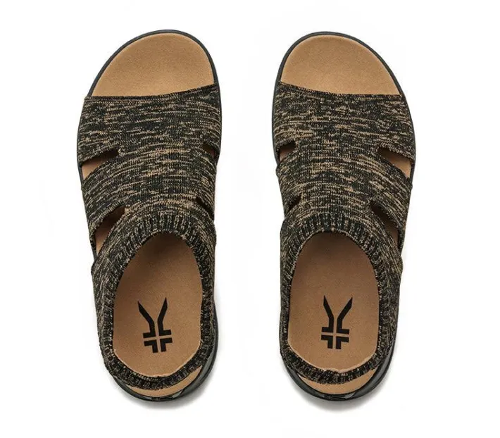 Sandals>KURU Footwear CODA Muse Knit Jetblack-sand