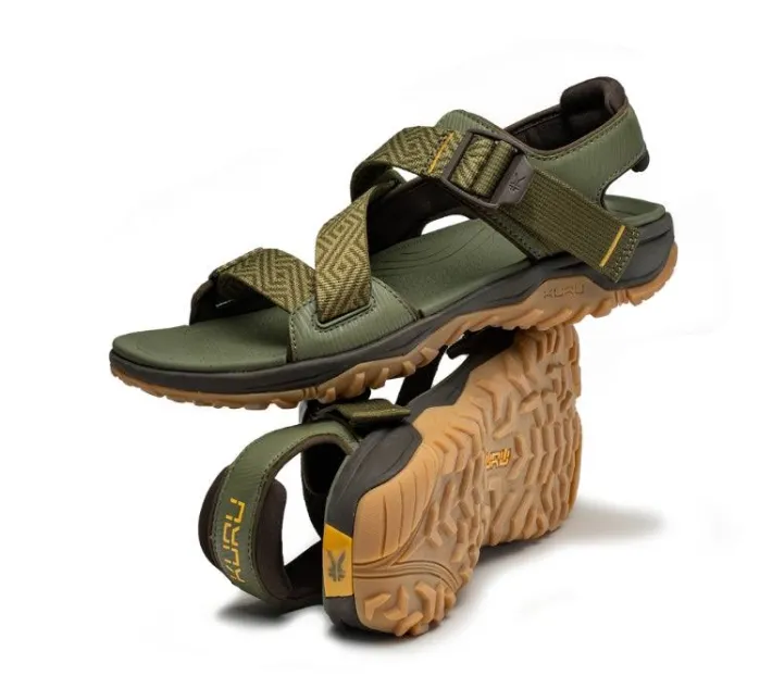 Sandals>KURU Footwear CURRENT Olivegreen-goldenyellow