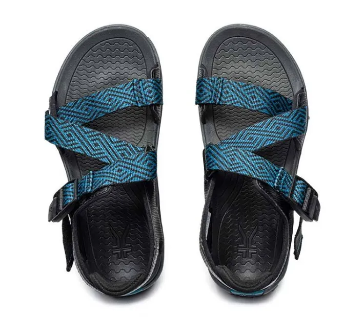 Sandals>KURU Footwear CURRENT Jetblack-waileablue