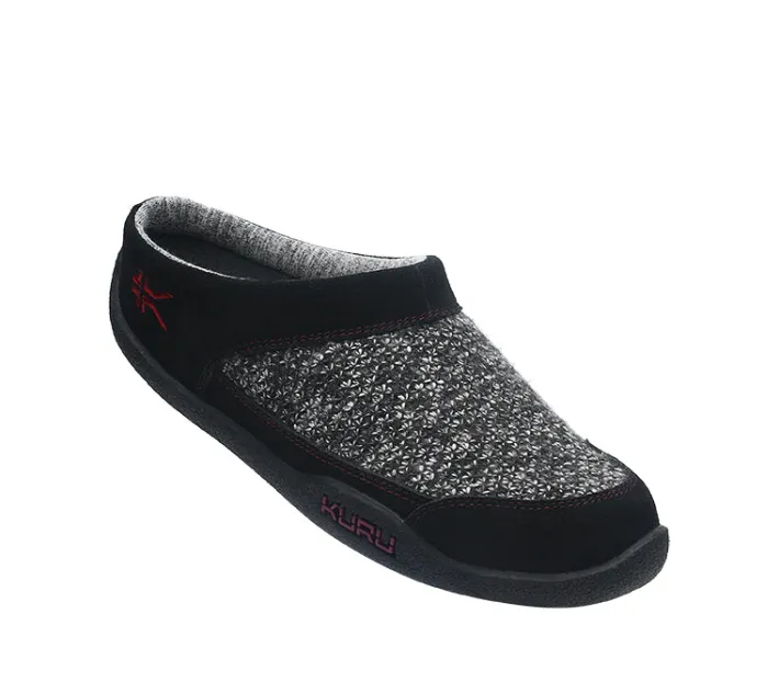 Slip-Ons|Slippers>KURU Footwear DRAFT Black-redruby