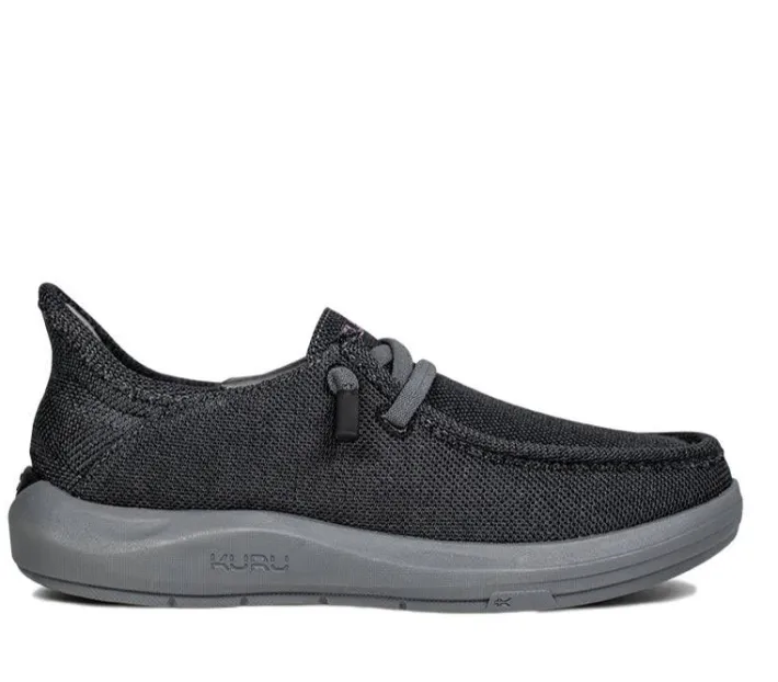 Slip-Ons>KURU Footwear DRAFT Rento Jetblack-merlot