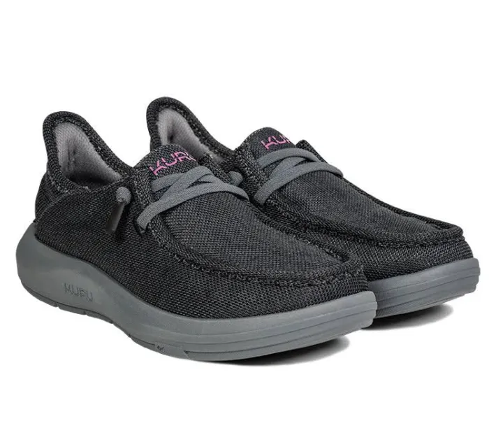 Slip-Ons>KURU Footwear DRAFT Rento Jetblack-merlot