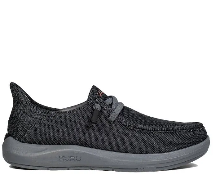 Slip-Ons>KURU Footwear DRAFT Rento Jetblack-brickred