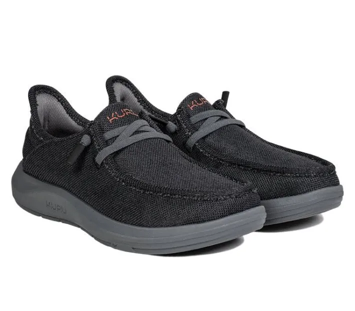 Slip-Ons>KURU Footwear DRAFT Rento Jetblack-brickred