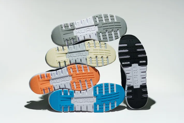 Sneakers>KURU Footwear FLEX Via Jetblack-brightwhite