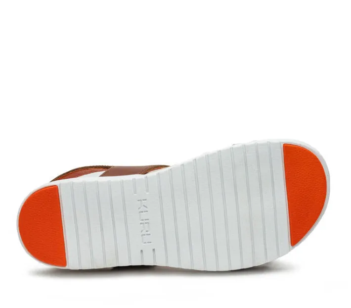 Sandals>KURU Footwear GLIDE Walnutbrown-bloodorange