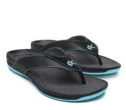 Sandals>KURU Footwear KALA Jetblack-bluebreeze