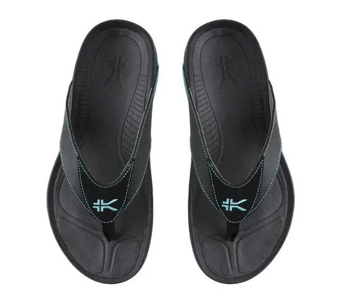 Sandals>KURU Footwear KALA Jetblack-bluebreeze