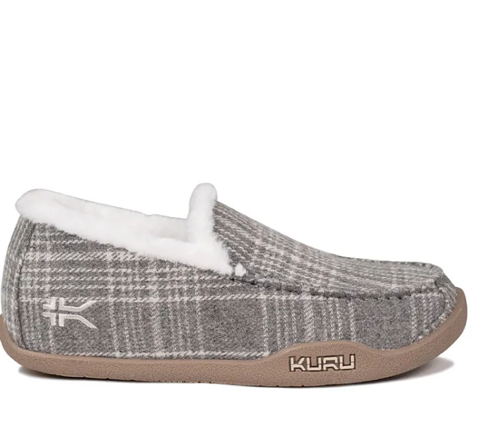 Slip-Ons|Slippers>KURU Footwear LOFT Grayplaid-capuccino