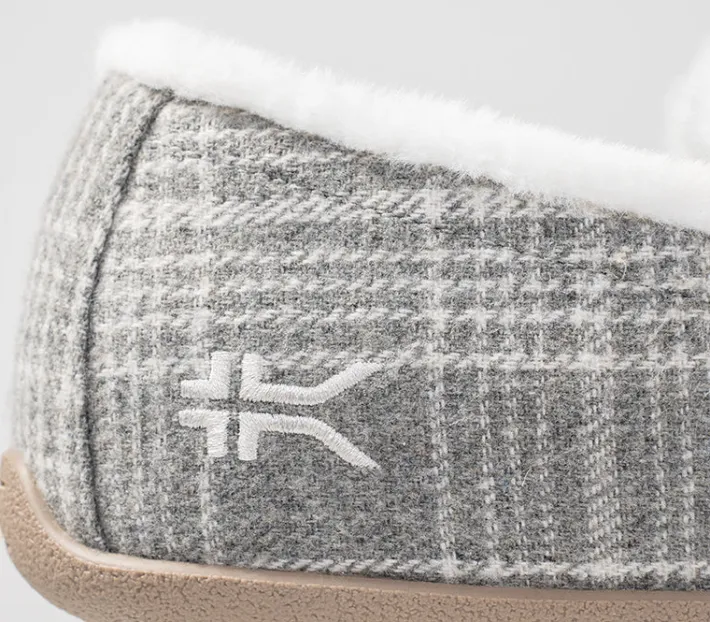 Slip-Ons|Slippers>KURU Footwear LOFT Grayplaid-capuccino