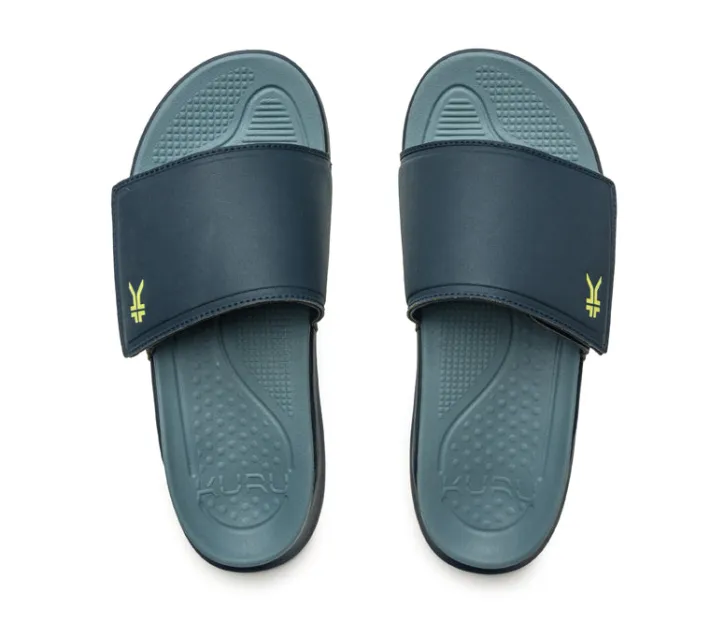 Slip-Ons|Sandals>KURU Footwear MOMENT Midnightblue-palelime