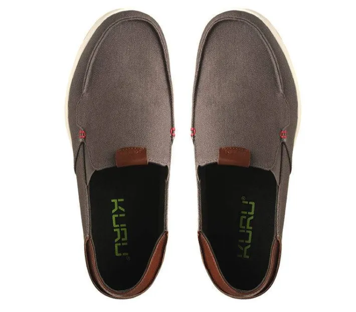 Slip-Ons>KURU Footwear PACE Darkash-white-richwalnut