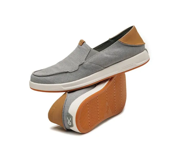 Slip-Ons>KURU Footwear PACE Leadgray-cedarbrown