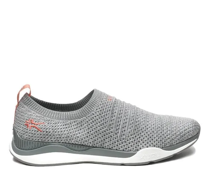 Slip-Ons>KURU Footwear STRIDE WIDE Heathergray-white-peachpink