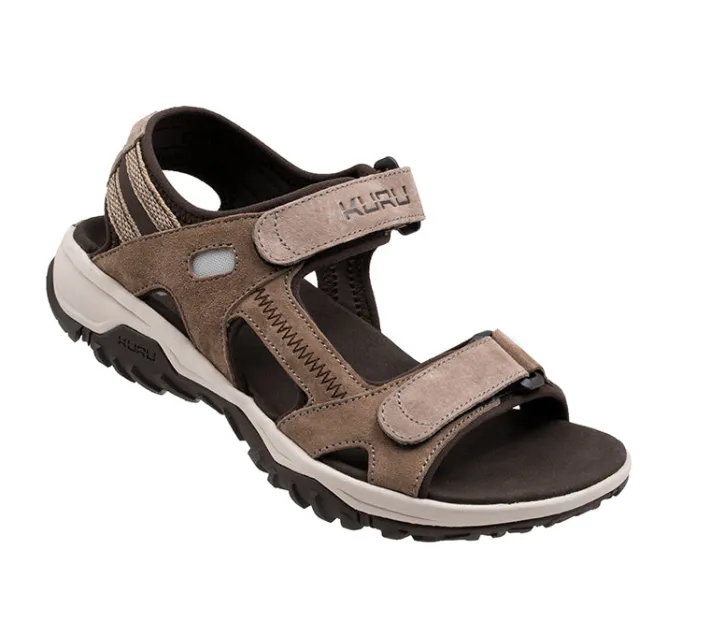 Sandals>KURU Footwear TREAD Cedarbrown-vanillacream-palekhaki