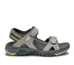 Sandals>KURU Footwear TREAD Wilddove-darkshadow-limegreen
